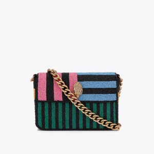 Kurt Geiger Beaded Shoulder Bag Colorati | GVOSEQ-658