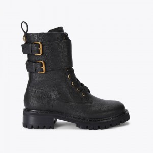 Kurt Geiger Brooke Combat Boot Negrii | WASCVQ-417