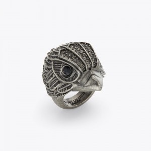 Kurt Geiger Eagle Grosolan Ring Gunmetal | DWRBSL-102