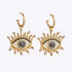 Kurt Geiger Evil Eye Huggie Earrings Aurii | LHCSVX-274