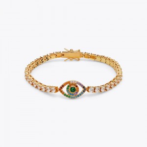 Kurt Geiger Evil Eye Tenis Bracelet Aurii | UPLIDC-851