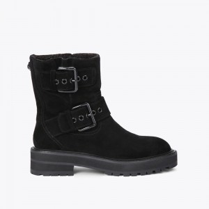 Kurt Geiger Hackney Biciclist Boot Negrii | PTUKSZ-356