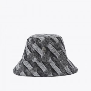 Kurt Geiger Kensington Bucket Hat Negrii Gri | YDAFUK-952