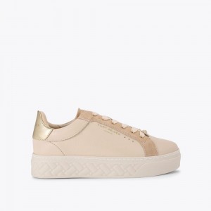 Kurt Geiger Kensington Cupsole Sneaker Bej Aurii | SGYUFR-875