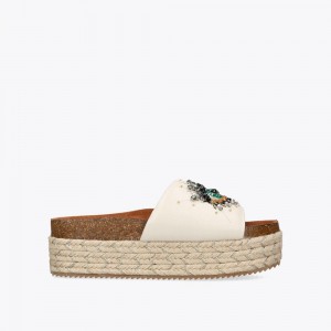 Kurt Geiger Kensington Eye Flatform Sandal Albi | DEPFBR-653