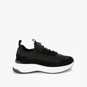 Kurt Geiger Kensington Knit Sneaker Negrii | GHZMJR-037