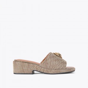 Kurt Geiger Kensington Slip On Sandal Maro | XSVBRF-852