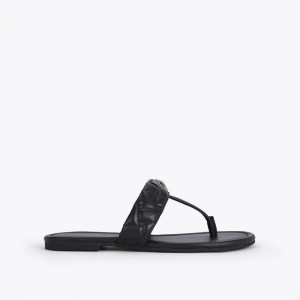 Kurt Geiger Kensington T-Bar Sandal Negrii | MOSXJC-086