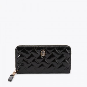 Kurt Geiger Kensington Zip Around Wallet Negrii | IPCBLN-892