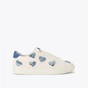 Kurt Geiger Lane Love Sneaker Albi Albastri | DCFYGH-295