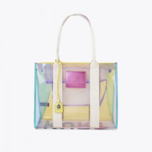 Kurt Geiger Large Vinyl Southbank Tote Bag Colorati | SBITLM-529