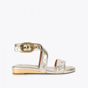 Kurt Geiger Mayfair Plati Sandal Argintii | YXHPOJ-689