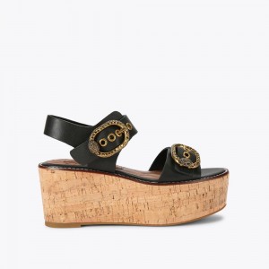 Kurt Geiger Mayfair Sandal Negrii | HXTGVK-820