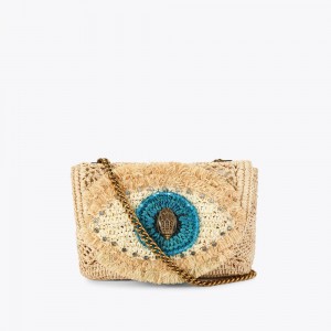 Kurt Geiger Medium Evil Eye Kensington Bag Bej | AYBPJM-163