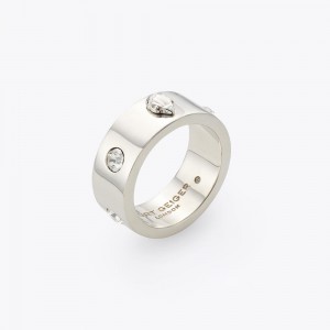 Kurt Geiger Metal Eagle Ring Argintii | NZBIRH-915