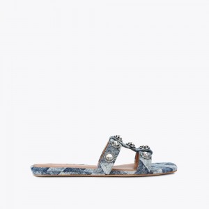 Kurt Geiger Octavia Sandal Albastri | OCHNBU-971