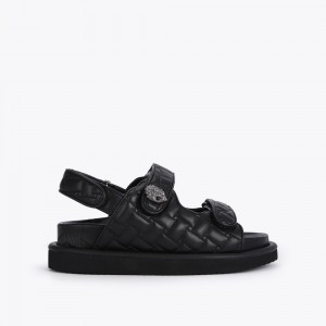 Kurt Geiger Orson Sandal Negrii | VKSFZC-516