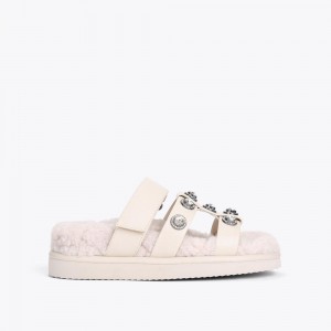 Kurt Geiger Orson Velcro Sandal Bej | UTLDCF-021