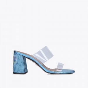 Kurt Geiger Party Block Sandal Albastri | RIYCZB-367