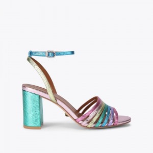 Kurt Geiger Pierra Block Sandal Colorati | XRZWYH-467