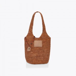 Kurt Geiger Raffia Hobo Bag Maro | PLQTBU-823