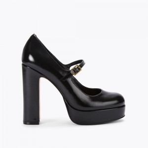 Kurt Geiger Regent Mary Jane Platforma Heel Negrii | NUVSLK-061