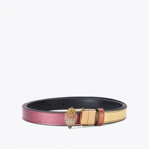 Kurt Geiger Reversible Eagle Belt Colorati | WXQLOS-873