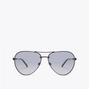 Kurt Geiger Shoreditch Aviator Sunglasses Negrii | PESWZI-023