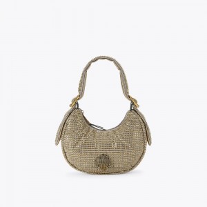 Kurt Geiger Small Kensington Hobo Bag Bej | ZSGECQ-256