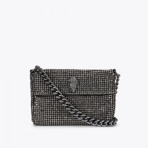 Kurt Geiger Small Party Shoulder Bag Gunmetal | HWUVCE-387