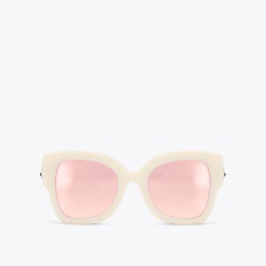 Kurt Geiger Square Butterfly Sunglasses Albi | GANYSH-529