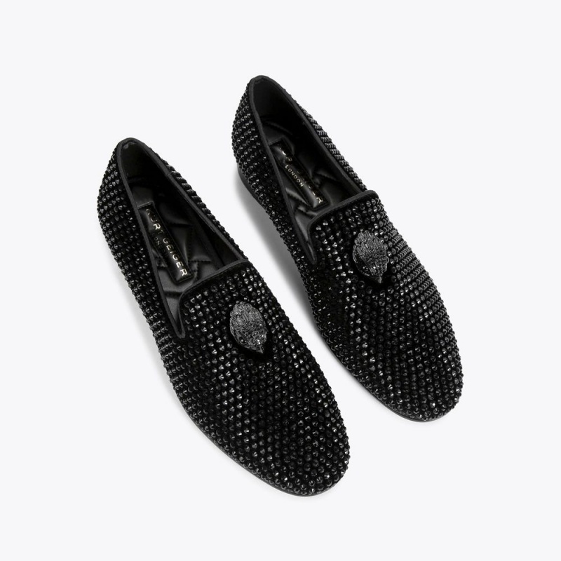 Kurt Geiger Ace Stud Loafer Negrii | XDHBRF-421