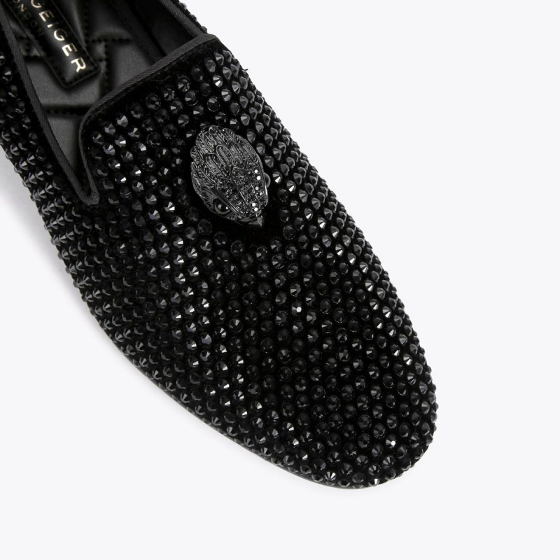 Kurt Geiger Ace Stud Loafer Negrii | XDHBRF-421