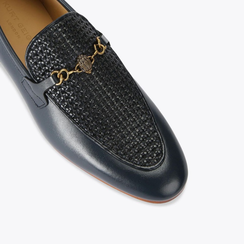 Kurt Geiger Ali Woven Loafer Bleumarin | KRTPLQ-567