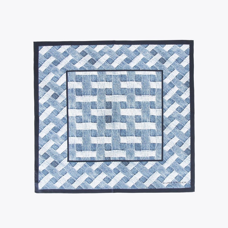 Kurt Geiger Bandana Scarf Denim | IFEDOS-724