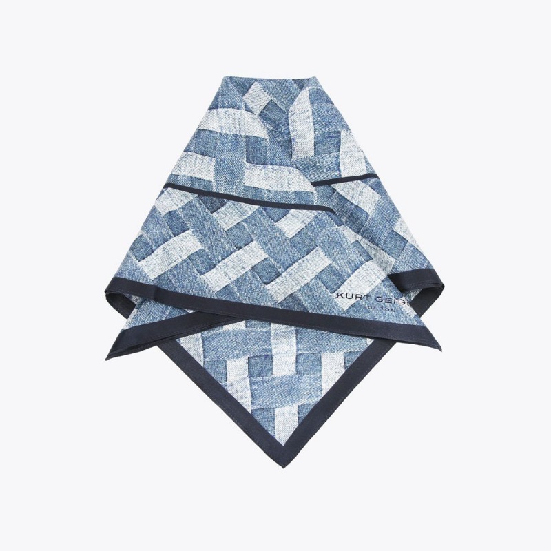 Kurt Geiger Bandana Scarf Denim | IFEDOS-724