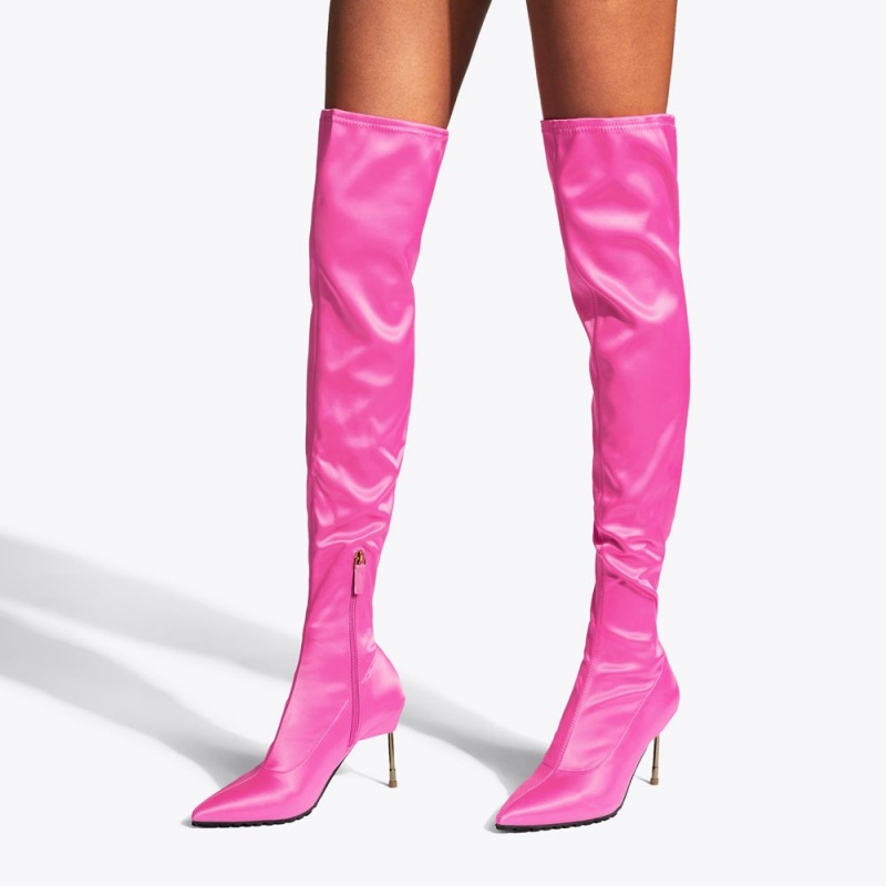 Kurt Geiger Barbican Knee Boot Fushia | DECMUN-506