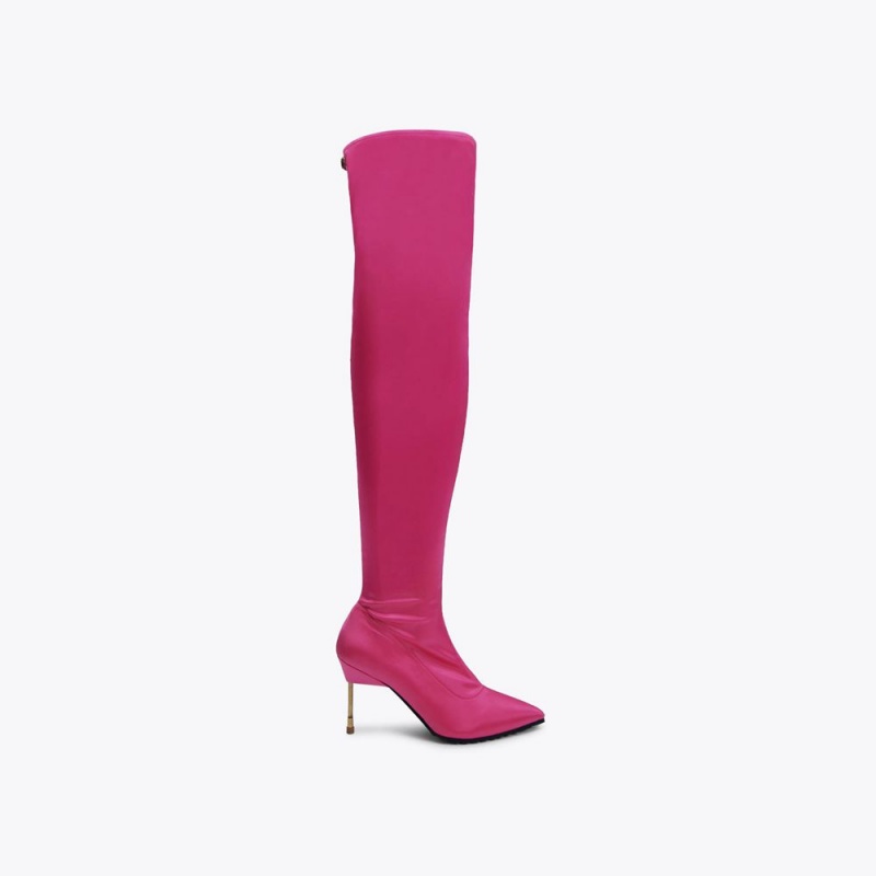 Kurt Geiger Barbican Knee Boot Fushia | DECMUN-506