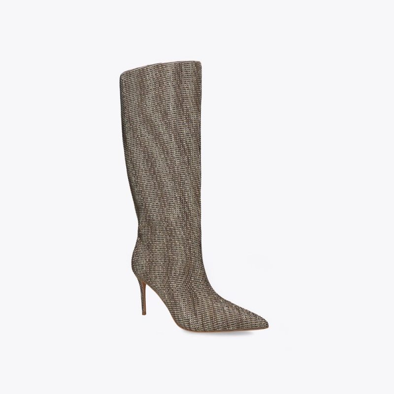 Kurt Geiger Belgravia Knee Boot Bej | CKYFVO-812