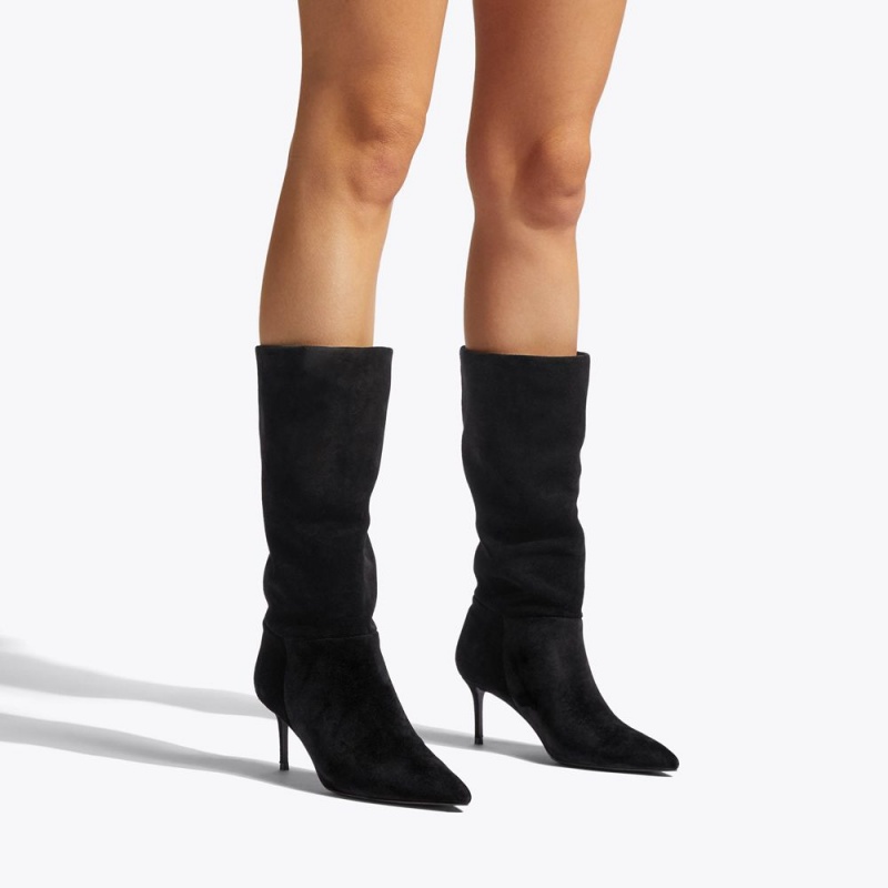 Kurt Geiger Belgravia Slouch Boot Negrii | KEUCMJ-045