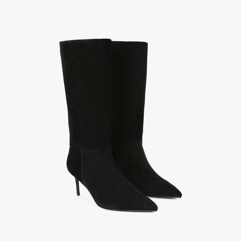 Kurt Geiger Belgravia Slouch Boot Negrii | KEUCMJ-045