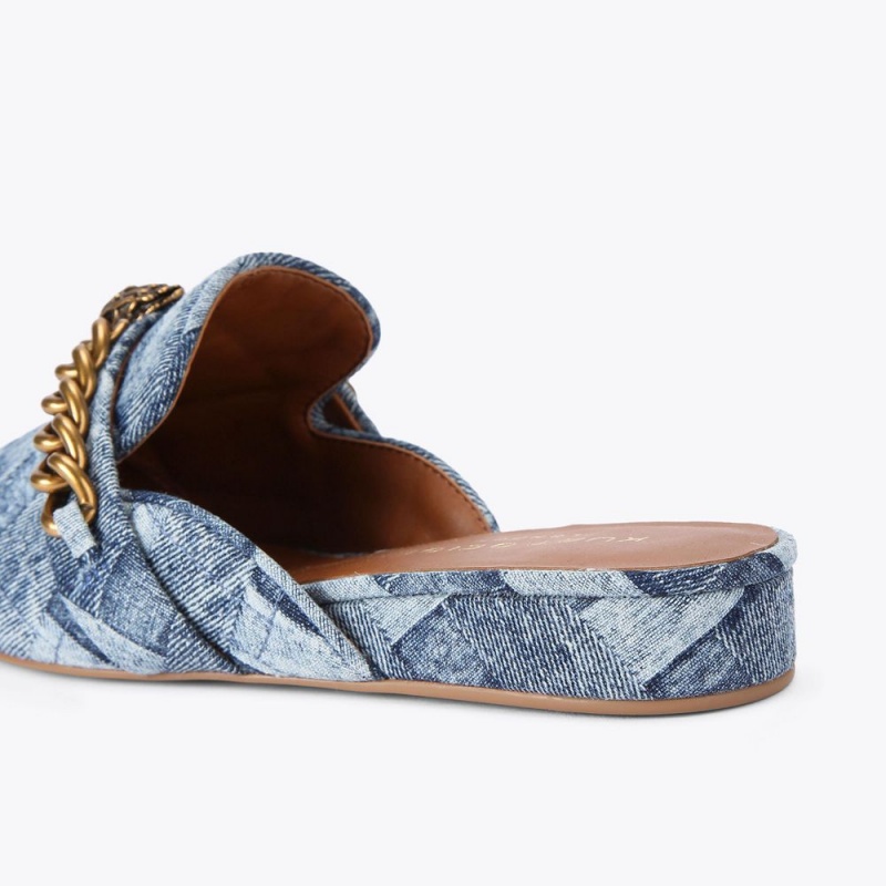 Kurt Geiger Chelsea Mule Albastri | ITJANS-450