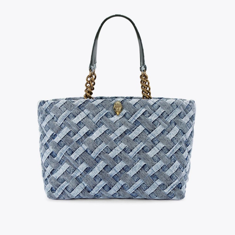 Kurt Geiger Denim Kensington Shopper Bag Denim | MQGVKE-365