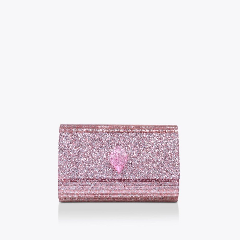 Kurt Geiger Drench Party Eagle Clutch Bag Roz | SVDFHT-784