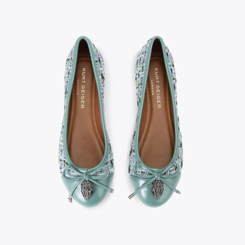 Kurt Geiger Eagle Ballerina Plati Albastri | NARSXQ-481