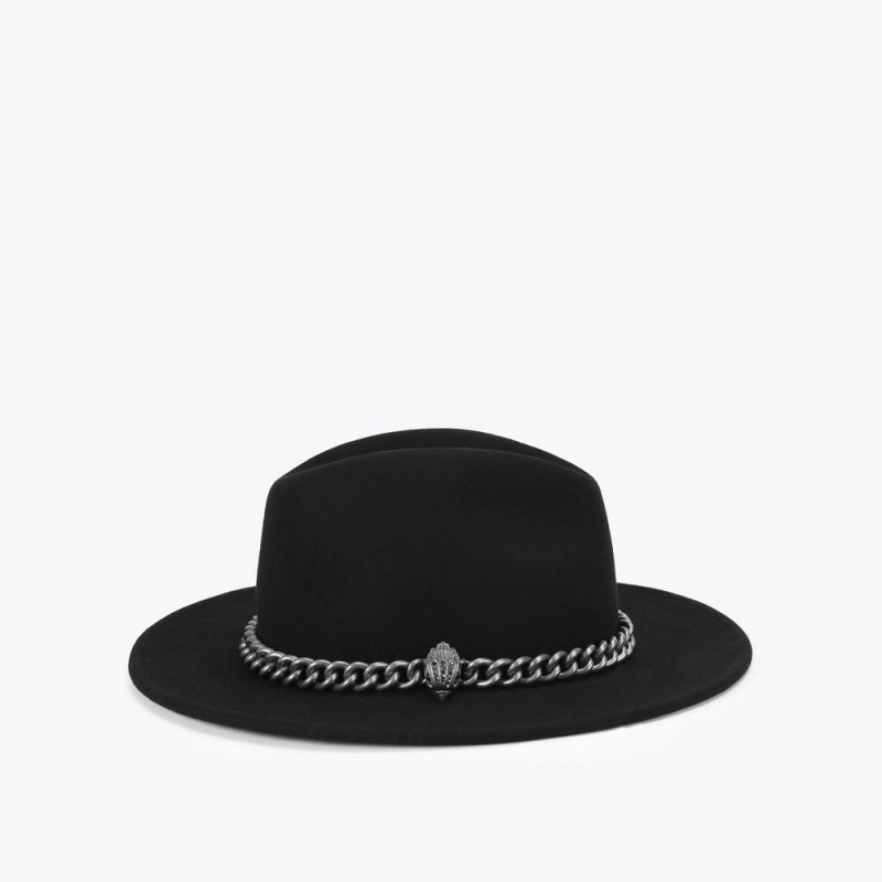 Kurt Geiger Eagle Chain Fedora Negrii | SDMJCR-921