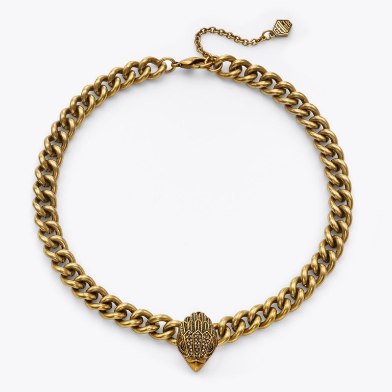 Kurt Geiger Eagle Collar Necklace Aurii | ZETALU-790