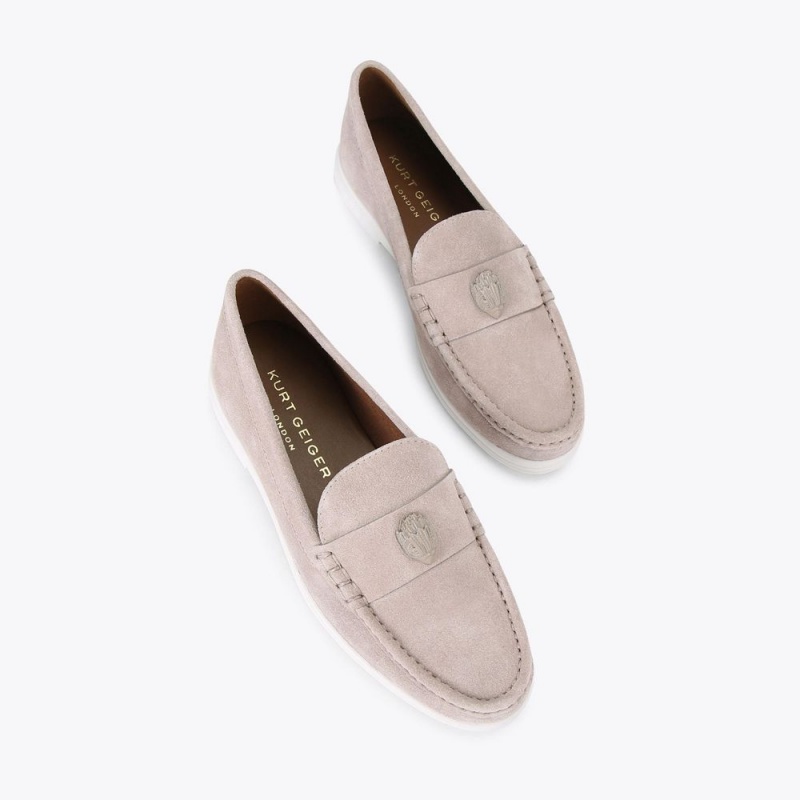 Kurt Geiger Eagle Drench Loafer Taupe | CMFDNX-640