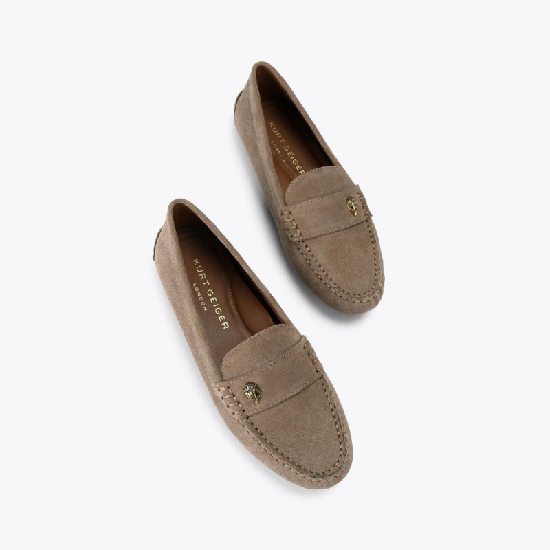 Kurt Geiger Eagle Driver Loafer Taupe | FYSKBC-439