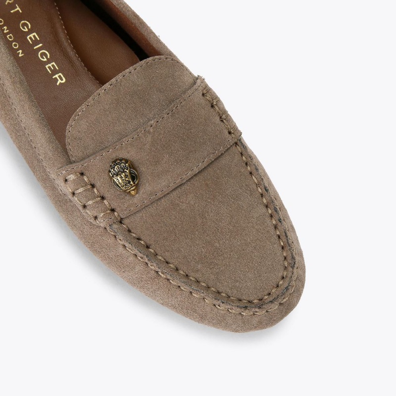 Kurt Geiger Eagle Driver Loafer Taupe | FYSKBC-439